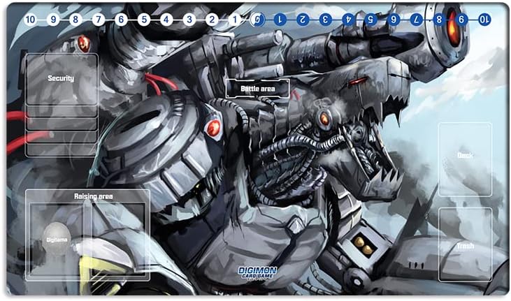 Mlikemat New DTCG Duel Playmat Digimon Machinedramon Trading Card Game TCG CCG Mat Pad + Free Bag (ZD002-581-SM) - Image 1